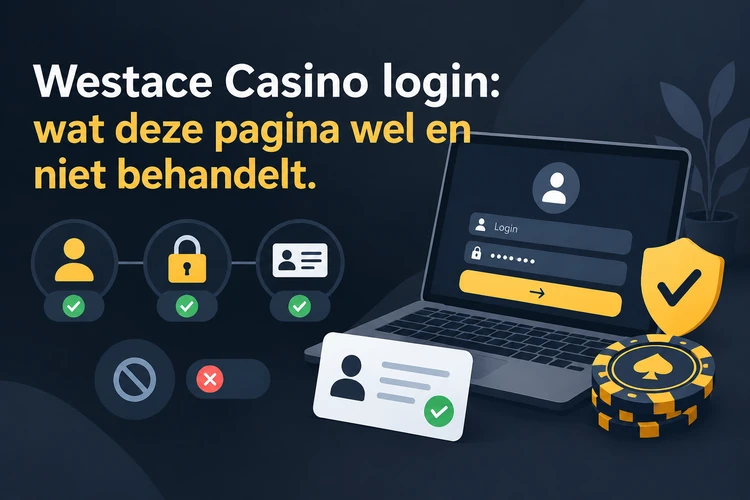 Westace Casino login: wat deze pagina wel en niet behandelt
