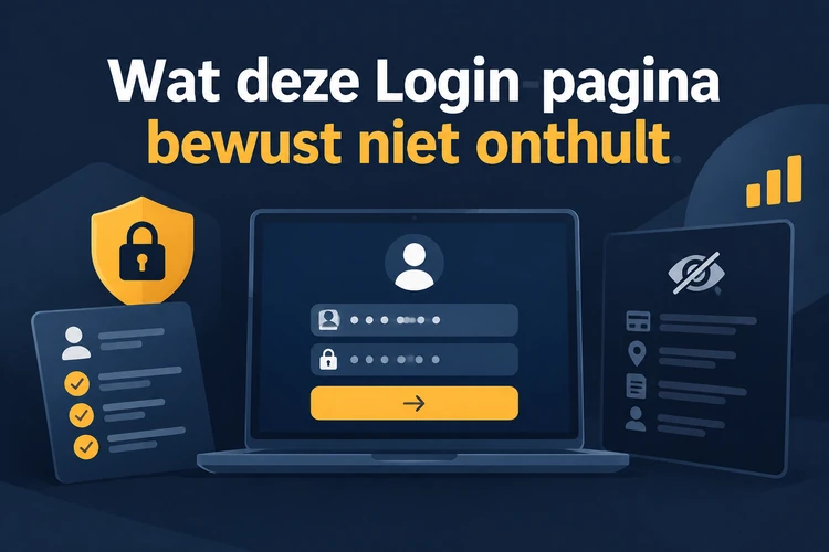 Wat deze Login-pagina bewust niet onthult